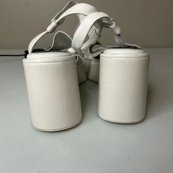 Rag & Bone Byron Platform Wedge Sandal In Antique White Size 39.5 9 US - Picture 8 of 10